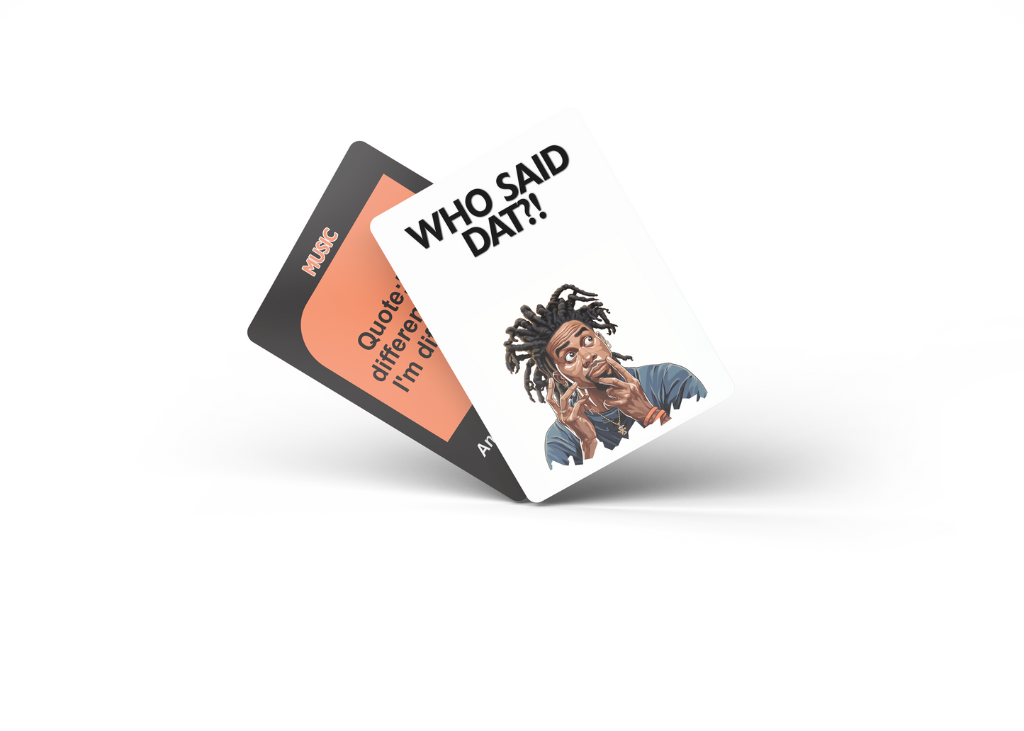 Who Said Dat Game : Immerse Yourself in the World of Urban Quotes with 100 Cards Showcasing the Vibrancy of Black Culture