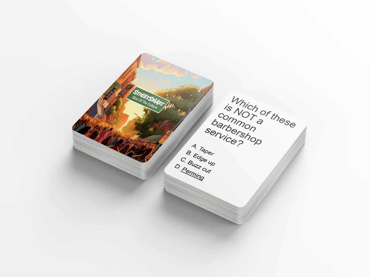 Street Smart : The Trivia Game for Black Culture! with 100 Engaging Cards, Dive Deep into The Richness of Black Heritage.