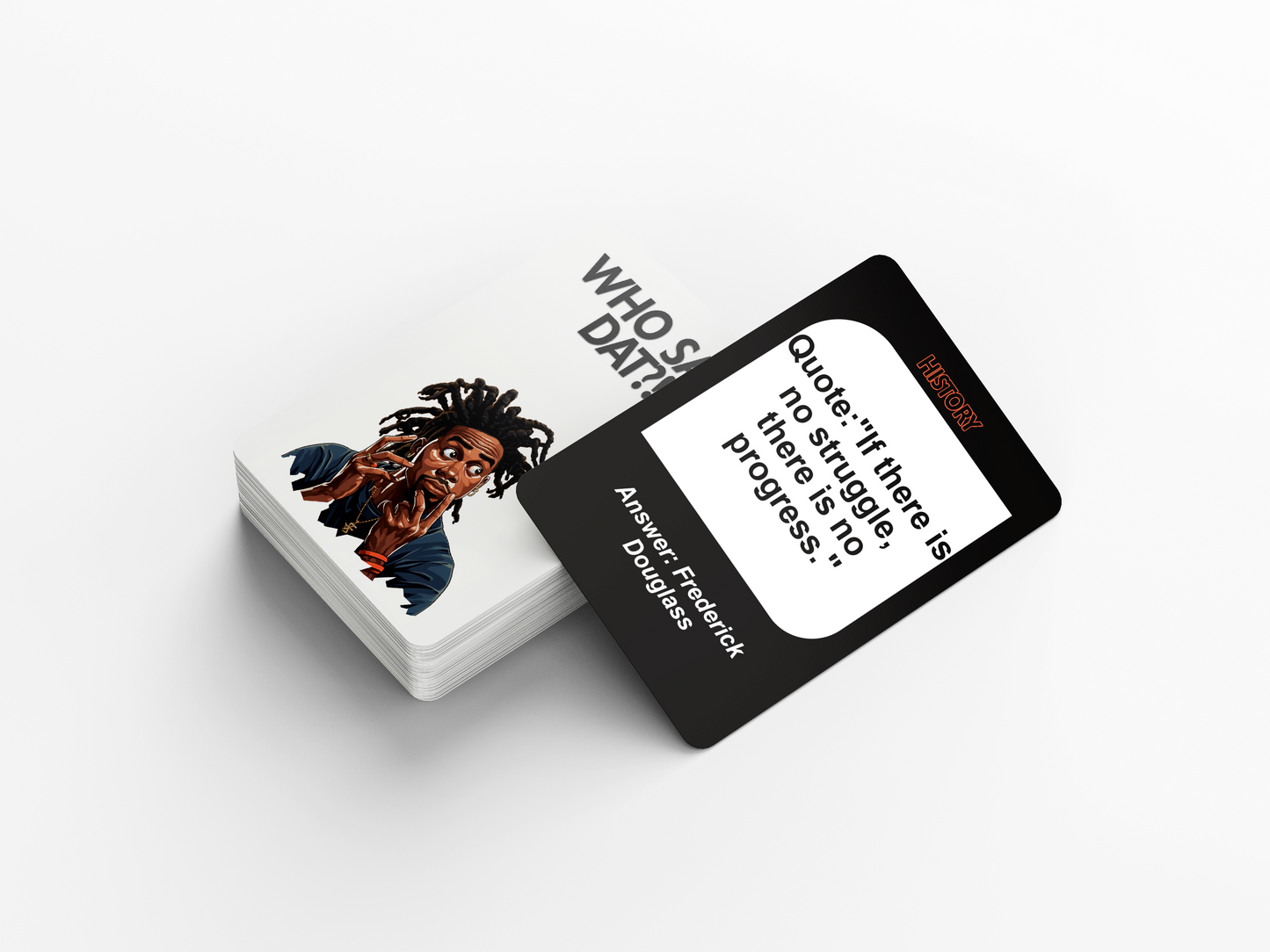 Who Said Dat Game : Immerse Yourself in the World of Urban Quotes with 100 Cards Showcasing the Vibrancy of Black Culture