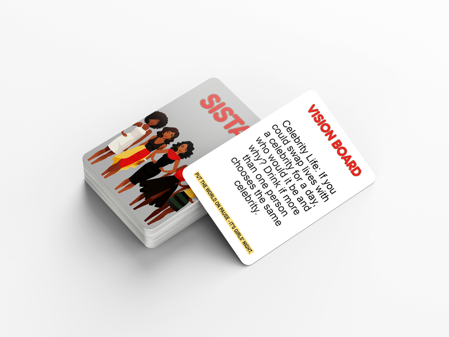 Sistas : Ladies' Night Drinking Game Empowerment, Laughs & Sisterhood in Every Box - Perfect for a Bachelorette Party & Girls' Getaways