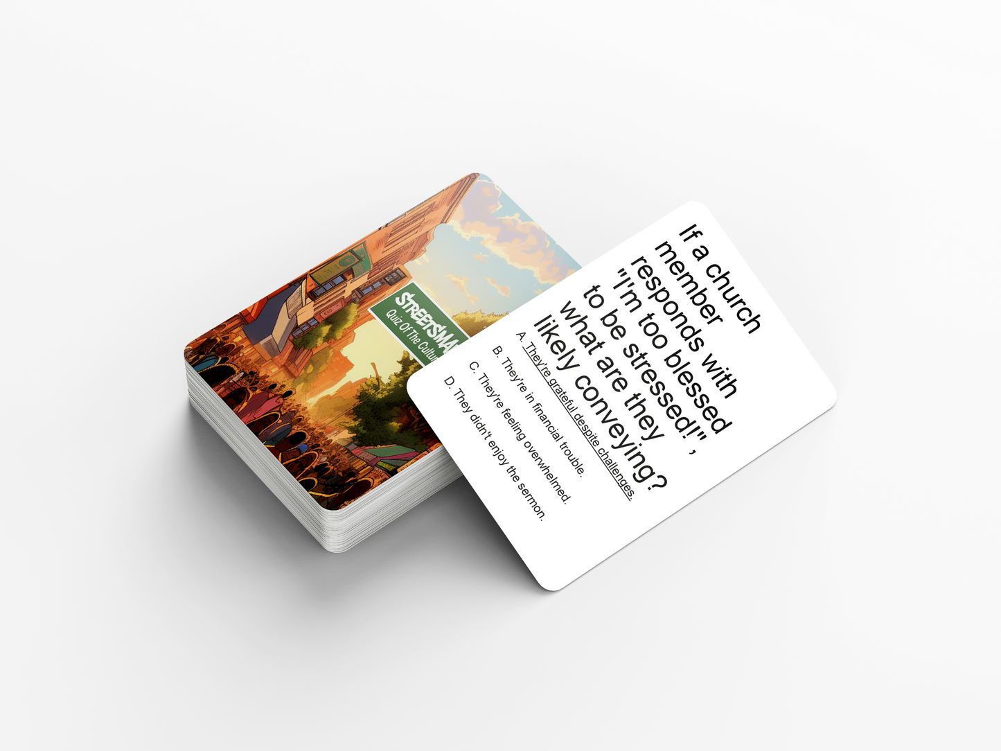 Street Smart : The Trivia Game for Black Culture! with 100 Engaging Cards, Dive Deep into The Richness of Black Heritage.