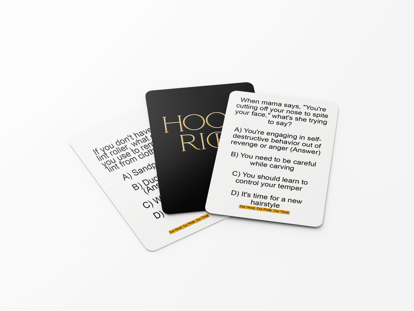 HoodRich Game Night Extravaganza: Dive Deep into African-American Culture with Engaging Trivia Cards Designed to Challenge