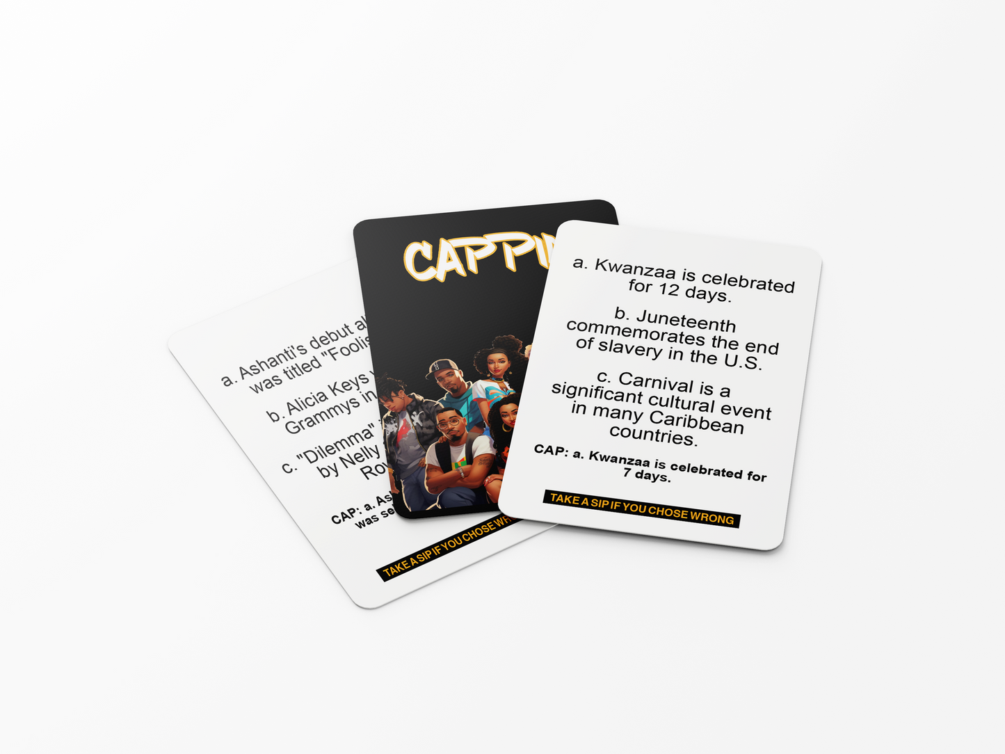 Cappin : Get Lit withThe Drinking Party Game Where Truths & Lies Mix - Perfect for Grown Folks