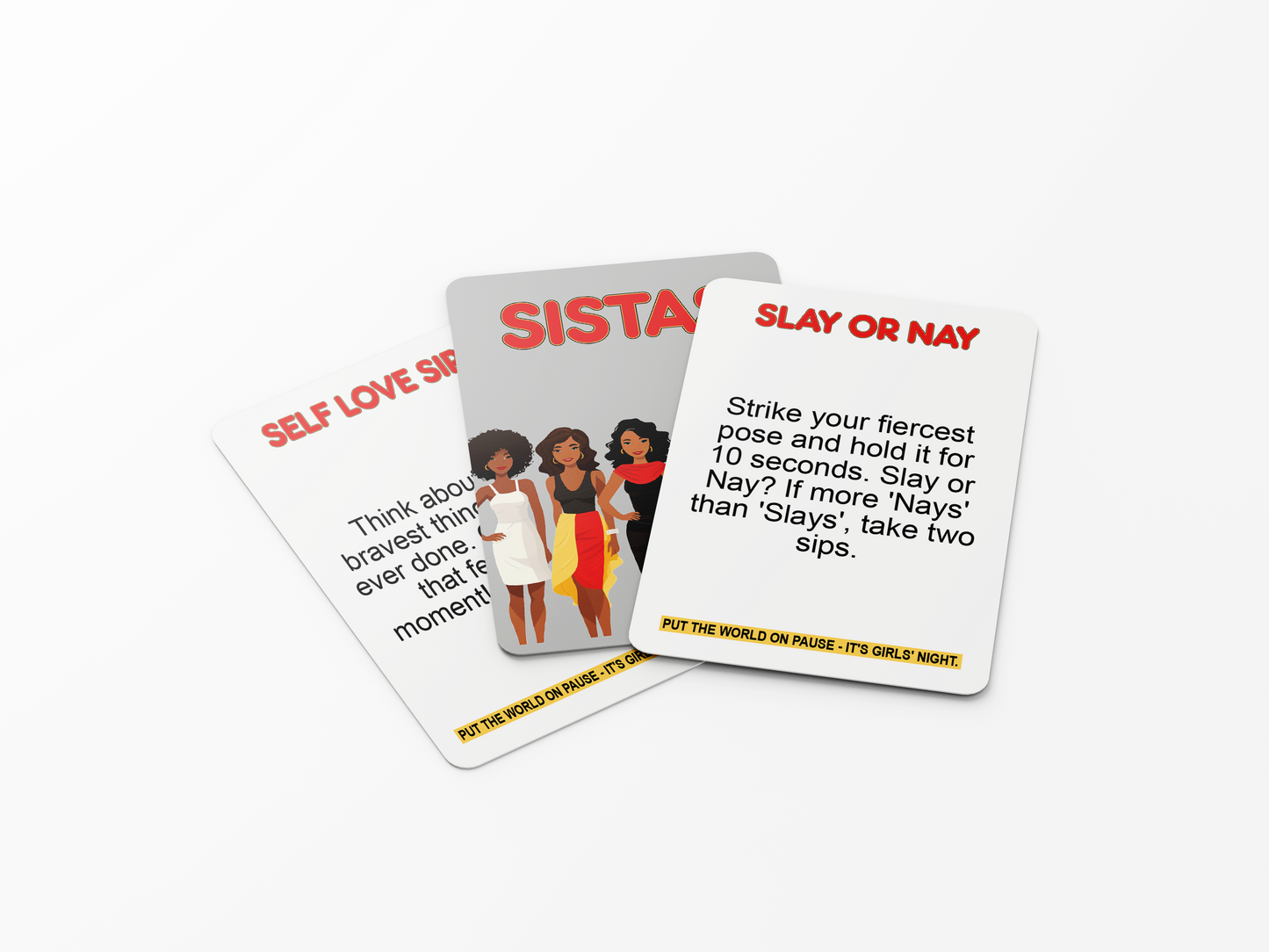 Sistas : Ladies' Night Drinking Game Empowerment, Laughs & Sisterhood in Every Box - Perfect for a Bachelorette Party & Girls' Getaways