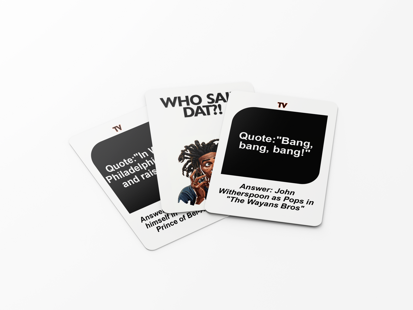 Who Said Dat Game : Immerse Yourself in the World of Urban Quotes with 100 Cards Showcasing the Vibrancy of Black Culture