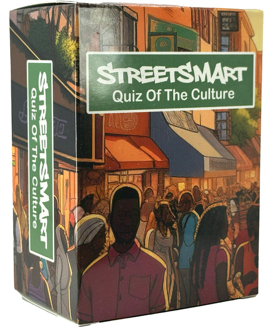 Street Smart : The Trivia Game for Black Culture! with 100 Engaging Cards, Dive Deep into The Richness of Black Heritage.